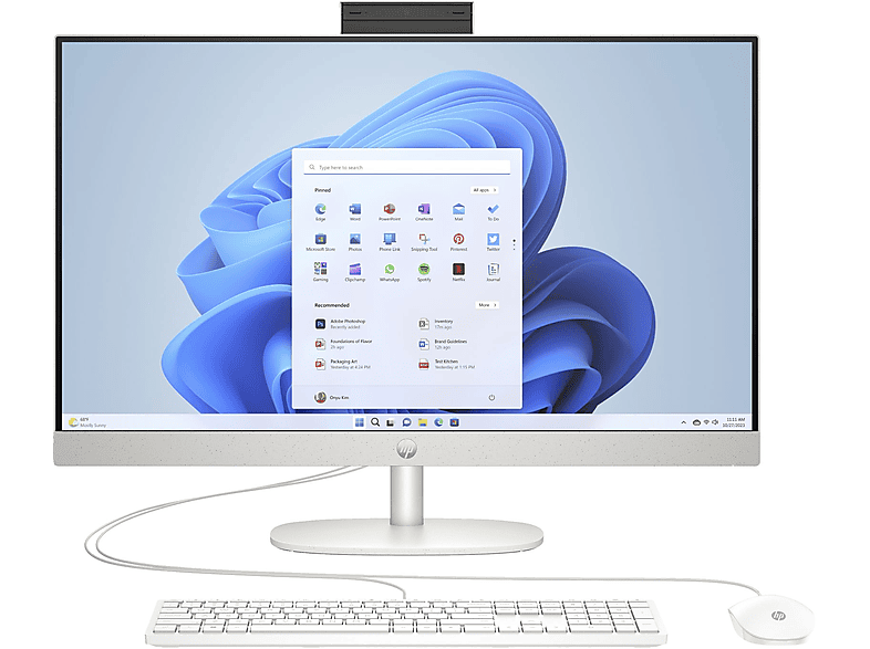 image-1532.png HP HP 27-cr0005ng 68.58cm 27Zoll FHD AMD Ryzen 3 7320U 8GB 512GB SSD UMA W11H Shell - 8 GB, All-in-One PC mit 27 Zoll Display, AMD Ryzen™ 3 Prozessor, 8 GB RAM, 512 GB SSD SSD, Weiß – Bild 1