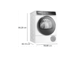 BOSCH WQB235B40 Wärmepumpentrockner Serie 8 (8,0 kg, Weiß) – Bild 2