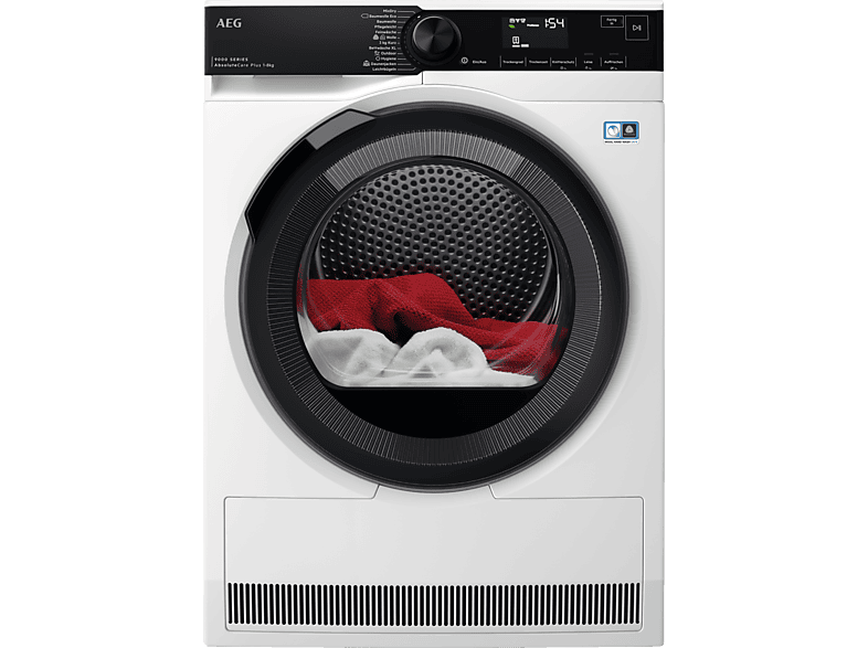 image-1907.png AEG TR 9 T 75680 Wärmepumpentrockner Serie 9000 (8,0 kg, Weiß) – Bild 1