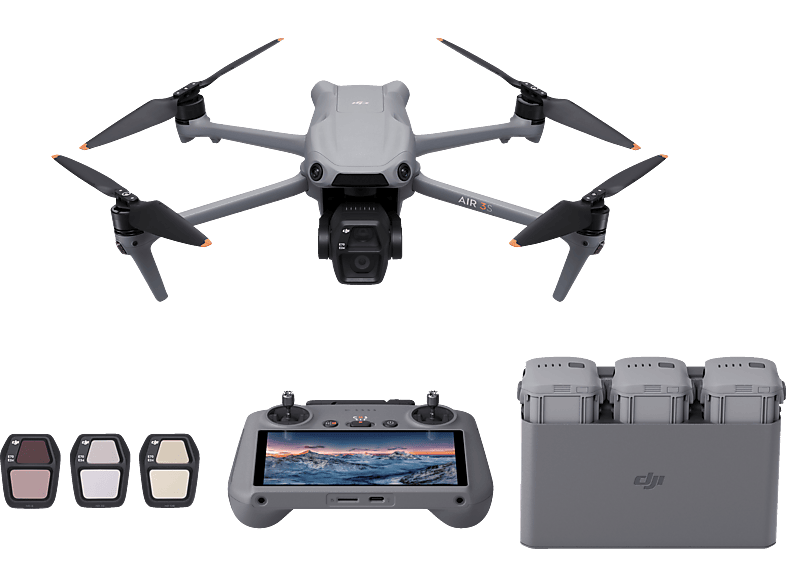 image-2039.png DJI Air 3S Fly More Combo (DJI RC 2) Mini-Kameradrohne, Grau – Bild 1