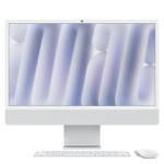 APPLE iMac (2024), MCR24D/A, All-in-One PC mit 23.5 Zoll Display, Apple M4 Chip, 24 GB RAM, 10-Core GPU, 512 GB SSD, Silber