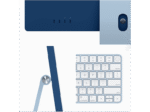 APPLE iMac (2023), All-in-One PC mit 23.5 Zoll Display, Apple M3 Chip, 8 GB RAM, 10-Core GPU, 256 GB SSD, Blau – Bild 4