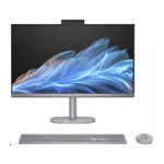 HP OmniStudio X 27-cs0770ng, All in One PC mit 27 Zoll Display, Intel® Core™ Ultra 7 Prozessor, 32 GB RAM, 1000 GB SSD, Silber
