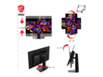MSI MPG 321URXDE QD-OLED 31,5 Zoll  OLED 4K  Gaming Monitor  0,03 ms Reaktionszeit – Bild 4