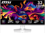 MSI MPG 321URXWDE QD-OLED 31,5 Zoll  UHD 4K  Gaming Monitor  0,03 ms Reaktionszeit 240 Hz