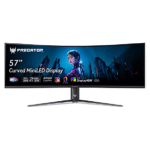 ACER Z57/57"/GAM/DUAL UHD /120HZ/ERGO 57 Zoll Dual UHD Gaming Monitor (1 ms Reaktionszeit , 120 Hz , 60 Hz nativ)