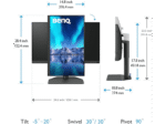 BENQ SW272U-27"/OFF/UHD 4K/60 HZ/ERGO 27 Zoll UHD 4K Monitor (5 ms Reaktionszeit , 60 Hz , 60 Hz nativ) – Bild 4
