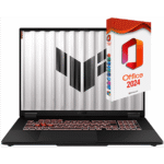 ASUS TUF 18", Nvidia RTX 5060, MS Office 2024 Pro, Notebook, mit 18 Zoll Display, AMD Ryzen™ 7,260 Prozessor, 16 GB RAM, 1000 GB SSD, NVIDIA GeForce RTX™ 5060, Schwarz, Windows 11 Pro