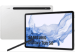 SAMSUNG GALAXY TAB S8 WIFI, 8806094147445, 128 GB, 11 Zoll, Highlights


	Für Kreative: smarter S Pen für alle deine Ideen &amp; Skizzen inklusive
	Für Gamer: leistungsstarker Prozessor &amp; hochauflösendes 120 Hz Display
	Für Serienjunkies: lange Akkulaufzeit &amp; Quad-Lautsprecher mit Dolby Atmos
	Für Produktive: Multitasking mit flexibel anpassbarer Multi Window-Ansicht für organisiertes und effektives Arbeiten
	27,81 cm (11 Zoll) TFT-Display
	Leistungsstarker 8.000 mAh Akku
	8 GB RAM und 128 GB | 256 GB interner Speicher (erweiterbar)
	13 + 6 Megapixel Haupt- und 12 Megapixel Frontkamera


 

Lieferumfang


	Samsung Galaxy Tab S8, Akku (fest verbaut), Datenkabel (USB-C), S Pen, Steckplatzwerkzeug, Kurzanleitung